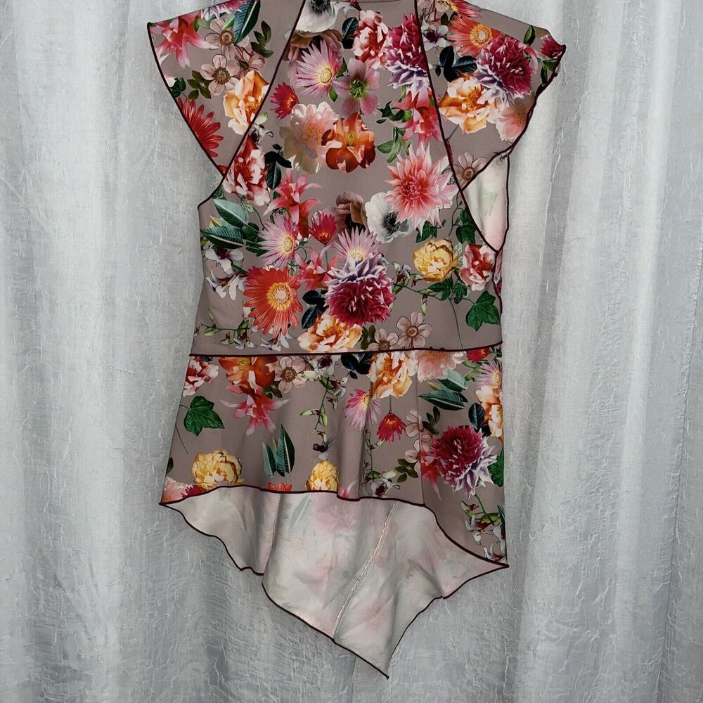 ZARA WOMEN'S FLORAL TOP BLOUSE SIZE XS NWT - Picture 6 of 6